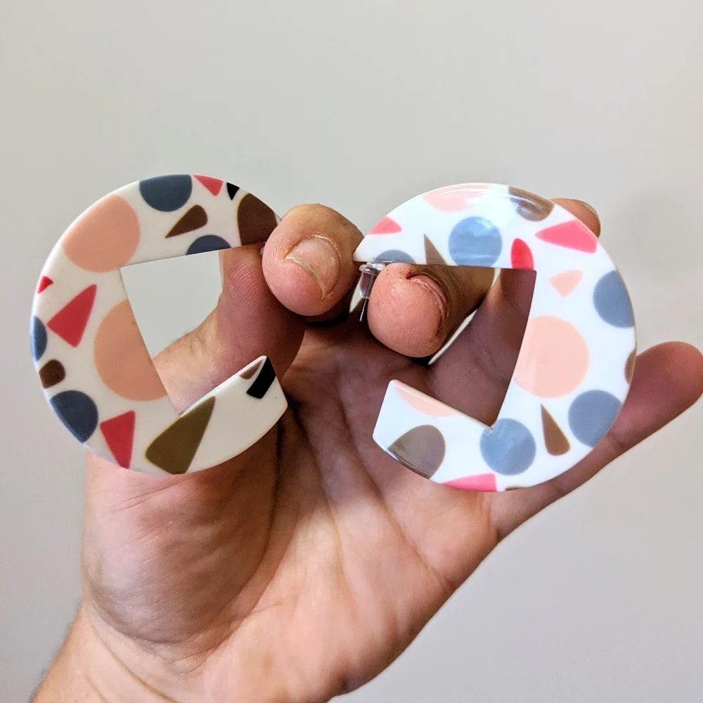 Lightweight Colorful Earring Collection - Picture 4 of 4